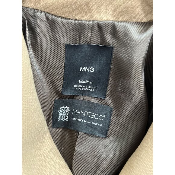 Mango Manteco Italian Wool Belted Coat in Brown - Picture 7 of 7